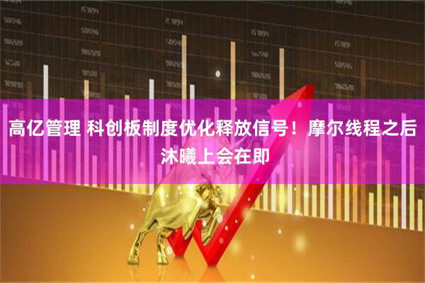 高亿管理 科创板制度优化释放信号！摩尔线程之后 沐曦上会在即